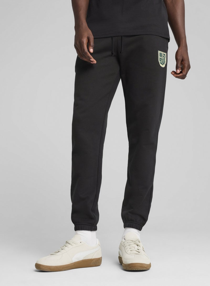 PUMA SPORTS LEGACY Graphic Mens Black Sweatpants - Image 1